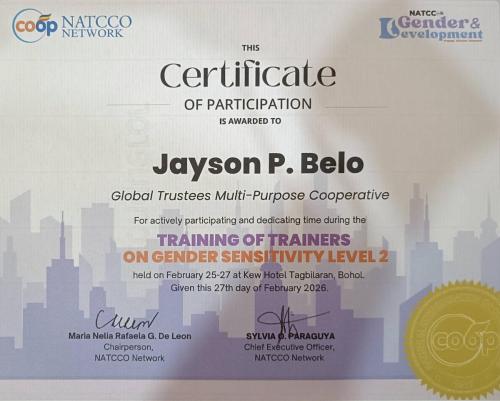 Gender Sensitivity - Training of Trainor's 2026